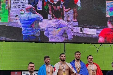 Азербайджанский сумоист стал вице-чемпионом Европы - ФОТО